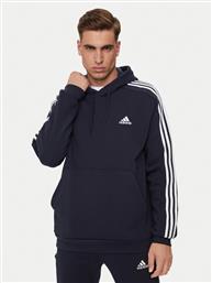 ΜΠΛΟΥΖΑ ESSENTIALS FLEECE 3-STRIPES IJ6473 ΣΚΟΥΡΟ ΜΠΛΕ REGULAR FIT ADIDAS