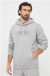 ΜΠΛΟΥΖΑ HEAWYN ΧΡΩΜΑ: ΓΚΡΙ, ΜΕ ΚΟΥΚΟΥΛΑ IG2377 IW1205 ADIDAS