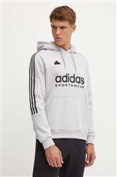 ΜΠΛΟΥΖΑ TIRO ΧΡΩΜΑ: ΓΚΡΙ, ΜΕ ΚΟΥΚΟΥΛΑ, IW5939 ADIDAS