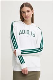 ΜΠΛΟΥΖΑ W L SOFTS COLLEGIATE ΧΡΩΜΑ: ΑΣΠΡΟ, ΜΕ ΚΟΥΚΟΥΛΑ, JV9149 ADIDAS