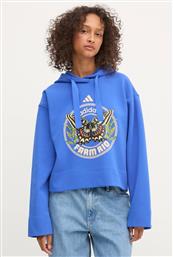 ΜΠΛΟΥΖΑ X FARM RIO ΧΡΩΜΑ: ΜΠΛΕ, ΜΕ ΚΟΥΚΟΥΛΑ, JL8608 ADIDAS