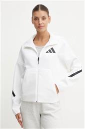 ΜΠΛΟΥΖΑ ZNE ΧΡΩΜΑ: ΑΣΠΡΟ, ΜΕ ΚΟΥΚΟΥΛΑ, JE7849 ADIDAS