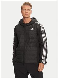 ΜΠΟΥΦΑΝ ΜΕΤΑΒΑΤΙΚΟ ESSENTIALS 3-STRIPES HYBRID IN7195 ΜΑΥΡΟ REGULAR FIT ADIDAS