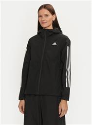 ΜΠΟΥΦΑΝ ΜΕΤΑΒΑΤΙΚΟ ESSENTIALS 3-STRIPES RAIN.RDY IV9263 ΜΑΥΡΟ REGULAR FIT ADIDAS