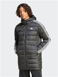 ΜΠΟΥΦΑΝ ΠΟΥΠΟΥΛΕΝΙΟ ESSENTIALS 3-STRIPES HZ8522 ΜΑΥΡΟ REGULAR FIT ADIDAS