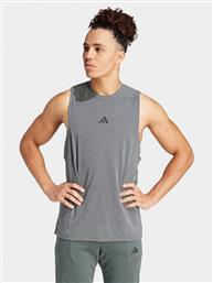 ΦΑΝΕΛΑΚΙ ΤΕΧΝΙΚΟ DESIGNED FOR TRAINING IS3819 ΓΚΡΙ REGULAR FIT ADIDAS