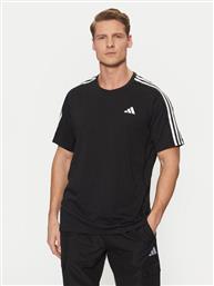 ΦΑΝΕΛΑΚΙ ΤΕΧΝΙΚΟ OWN THE RUN 3-STRIPES IQ3834 ΜΑΥΡΟ REGULAR FIT ADIDAS από το MODIVO