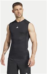 ΦΑΝΕΛΑΚΙ ΤΕΧΝΙΚΟ TECHFIT COMPRESSION TRAINING JE6694 ΜΑΥΡΟ SLIM FIT ADIDAS