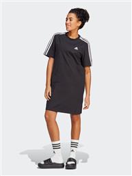 ΦΟΡΕΜΑ ΚΑΘΗΜΕΡΙΝΟ ESSENTIALS 3-STRIPES SINGLE JERSEY BOYFRIEND TEE DRESS HR4923 ΜΑΥΡΟ LOOSE FIT ADIDAS