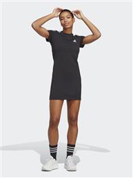 ΦΟΡΕΜΑ ΚΑΘΗΜΕΡΙΝΟ ESSENTIALS 3-STRIPES TEE DRESS IC8785 ΜΑΥΡΟ FITTED FIT ADIDAS