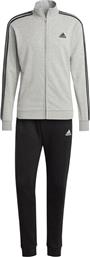 ΦΟΡΜΑ BASIC 3-STRIPES FRENCH TERRY IC6748 ΓΚΡΙ REGULAR FIT ADIDAS