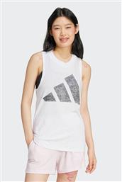 ΓΥΝΑΙΚΕΙΑ ΑΜΑΝΙΚΗ ΜΠΛΟΥΖΑ REGULAR FIT ''ESSENTIALS WINNERS'' - JG8714 ΛΕΥΚΟ ADIDAS