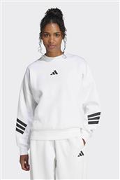 ΓΥΝΑΙΚΕΙΑ ΜΠΛΟΥΖΑ ΦΟΥΤΕΡ LOOSE FIT ''FUTURE ICONS 3-STRIPES'' - JE0204 ΛΕΥΚΟ ADIDAS
