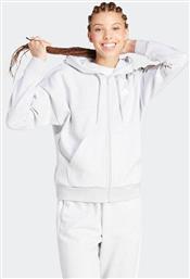 ΓΥΝΑΙΚΕΙΑ ΖΑΚΕΤΑ ΦΟΥΤΕΡ ΜΕ ΚΟΥΚΟΥΛΑ REGULAR FIT ''ESSENTIALS 3-STRIPES FLEECE'' - IN6179 ΓΚΡΙ ADIDAS