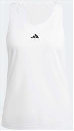ΓΥΝΑΙΚΕΙΟ ΑΘΛΗΤΙΚΟ ΑΜΑΝΙΚΟ ΤΟΠ REGULAR FIT ''TRAIN ESSENTIALS MINIMAL BRANDING RACERBACK'' - IS4034 ΛΕΥΚΟ ADIDAS