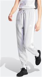 ΓΥΝΑΙΚΕΙΟ ΠΑΝΤΕΛΟΝΙ ΦΟΡΜΑΣ LOOSE FIT ''ESSENTIALS 3-STRIPES FLEECE'' - IN6178 ΓΚΡΙ ADIDAS