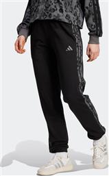 ΓΥΝΑΙΚΕΙΟ ΠΑΝΤΕΛΟΝΙ ΦΟΡΜΑΣ REGULAR FIT ''3-STRIPES ANIMAL'' - KB8510 ΜΑΥΡΟ ADIDAS