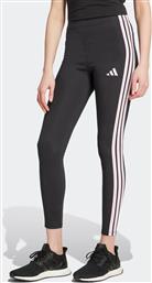 ΓΥΝΑΙΚΕΙΟ ΨΗΛΟΜΕΣΟ ΑΘΛΗΤΙΚΟ ΚΟΛΑΝ TIGHT FIT ''ESSENTIALS 3-STRIPES COTTON'' - JW1815 ΜΑΥΡΟ ADIDAS