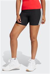 ΓΥΝΑΙΚΕΙΟ ΣΟΡΤΣ SLIM FIT ''ESSENTIALS 3-STRIPES HIGH WAISTED BIKER'' - JE1223 ΜΑΥΡΟ ADIDAS