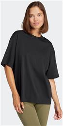 ΓΥΝΑΙΚΕΙΟ T-SHIRT LOOSE FIT ''ESSENTIALS CONTEMPORARY LOGO BOYFRIEND'' - JD3081 ΜΑΥΡΟ ADIDAS