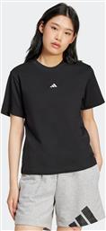 ΓΥΝΑΙΚΕΙΟ T-SHIRT ΜΕ ΛΟΓΟΤΥΠΟ REGULAR FIT ''ESSENTIALS SMALL LOGO'' - JC5943 ΜΑΥΡΟ ADIDAS