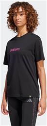 ΓΥΝΑΙΚΕΙΟ T-SHIRT REGULAR FIT ''CAMO LINEAR GRAPHIC'' - JN1401 ΜΑΥΡΟ ADIDAS