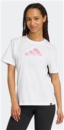 ΓΥΝΑΙΚΕΙΟ T-SHIRT REGULAR FIT ''SOFT SIDE GRAPHIC'' - JV6085 ΛΕΥΚΟ ADIDAS