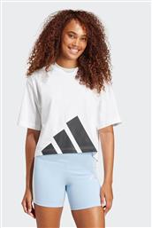 ΓΥΝΑΙΚΕΙΟ T-SHIRT RELAXED FIT ''ESSENTIALS BIG LOGO BOYFRIEND'' - JG8737 ΛΕΥΚΟ ADIDAS