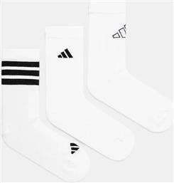 ΚΑΛΤΣΕΣ 3-PACK ΧΡΩΜΑ: ΑΣΠΡΟ, JI6316 ADIDAS