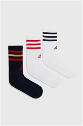 ΚΑΛΤΣΕΣ ESSENTIALS 3-PACK ΧΡΩΜΑ: ΑΣΠΡΟ, IY8644 ADIDAS