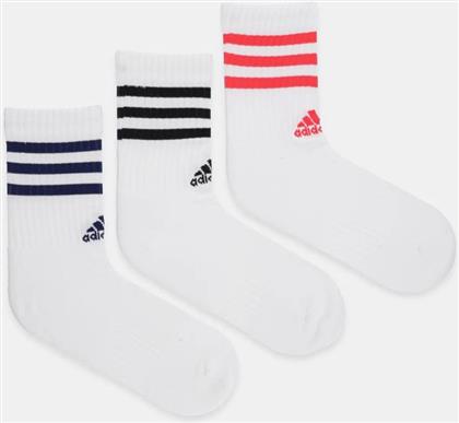 ΚΑΛΤΣΕΣ ESSENTIALS 3-PACK ΧΡΩΜΑ: ΑΣΠΡΟ, JC8839 ADIDAS