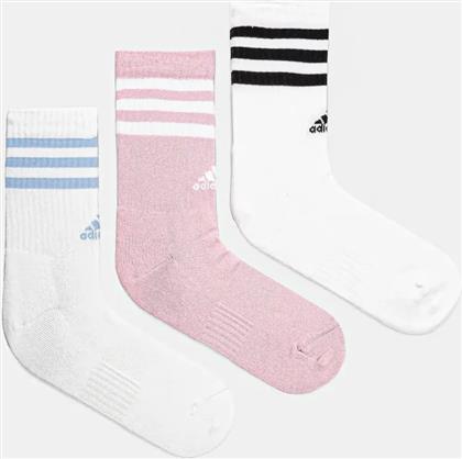 ΚΑΛΤΣΕΣ ESSENTIALS 3-PACK ΧΡΩΜΑ: ΑΣΠΡΟ, JG5853 ADIDAS