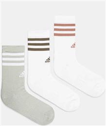 ΚΑΛΤΣΕΣ ESSENTIALS 3-PACK ΧΡΩΜΑ: ΑΣΠΡΟ, JG5854 ADIDAS