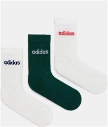 ΚΑΛΤΣΕΣ ESSENTIALS 3-PACK ΧΡΩΜΑ: ΠΡΑΣΙΝΟ, JG3697 ADIDAS