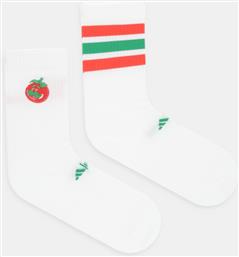 ΚΑΛΤΣΕΣ FORTNITE 2-PACK ΧΡΩΜΑ: ΑΣΠΡΟ, JN2692 ADIDAS