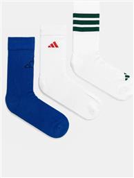 ΚΑΛΤΣΕΣ LOGO PACK 3PP 3-PACK ΧΡΩΜΑ: ΑΣΠΡΟ, JD5831 ADIDAS