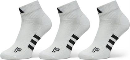 ΚΑΛΤΣΕΣ ΨΗΛΕΣ UNISEX PERFORMANCE LIGHT MID-CUT SOCKS 3 PAIRS HT3445 ΛΕΥΚΟ ADIDAS