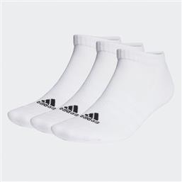 ΚΑΛΤΣΕΣ ΣΟΣΟΝΙΑ UNISEX CUSHIONED LOW-CUT SOCKS 3 PAIRS HT3434 ΛΕΥΚΟ ADIDAS από το MODIVO