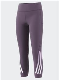 ΚΟΛΑΝ TRAINING AEROREADY 3-STRIPES HIGH-RISE 7/8 OPTIME POCKET LEGGINGS IJ7122 ΜΩΒ ADIDAS