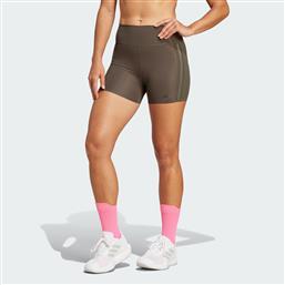 OPTIME 4-INCH RAW-CUT-HEM LEGGINGS (9000196375-79430) ADIDAS