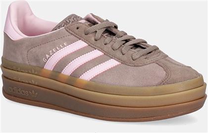 ΑΘΛΗΤΙΚΑ GAZELLE BOLD W ΧΡΩΜΑ: ΚΑΦΕ, JQ6436 ADIDAS ORIGINALS