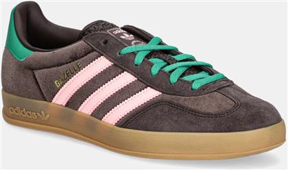 ΑΘΛΗΤΙΚΑ GAZELLE INDOOR ΧΡΩΜΑ: ΚΑΦΕ, JI2714 ADIDAS ORIGINALS