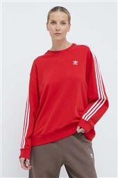 ΜΠΛΟΥΖΑ 3-STRIPES CREW OS ΧΡΩΜΑ: ΚΟΚΚΙΝΟ, IN8487 ADIDAS ORIGINALS