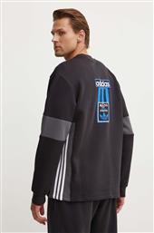 ΜΠΛΟΥΖΑ ADIBREAK CREW ΧΡΩΜΑ: ΜΑΥΡΟ, IY4853 ADIDAS ORIGINALS