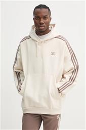 ΜΠΛΟΥΖΑ BAGGY HOODIE ΧΡΩΜΑ: ΜΠΕΖ, ΜΕ ΚΟΥΚΟΥΛΑ, JP1073 ADIDAS ORIGINALS