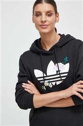 ΜΠΛΟΥΖΑ ΧΡΩΜΑ: ΜΑΥΡΟ, ΜΕ ΚΟΥΚΟΥΛΑ ADIDAS ORIGINALS