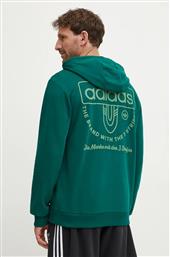 ΜΠΛΟΥΖΑ ΧΡΩΜΑ: ΠΡΑΣΙΝΟ, ΜΕ ΚΟΥΚΟΥΛΑ, IW3247 ADIDAS ORIGINALS