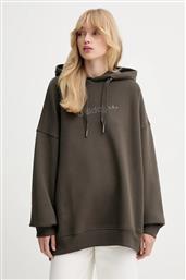 ΜΠΛΟΥΖΑ ESS LIN HOODIE ΧΡΩΜΑ: ΠΡΑΣΙΝΟ, ΜΕ ΚΟΥΚΟΥΛΑ, JW1029 ADIDAS ORIGINALS