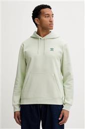 ΜΠΛΟΥΖΑ ESSENTIALS ΧΡΩΜΑ: ΠΡΑΣΙΝΟ, ΜΕ ΚΟΥΚΟΥΛΑ, HY2080 ADIDAS ORIGINALS