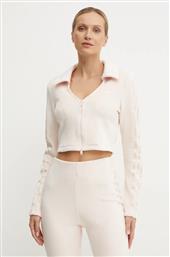 ΜΠΛΟΥΖΑ FEMME GALORE RIB CARDIGAN ΧΡΩΜΑ: ΡΟΖ, JN3018 ADIDAS ORIGINALS